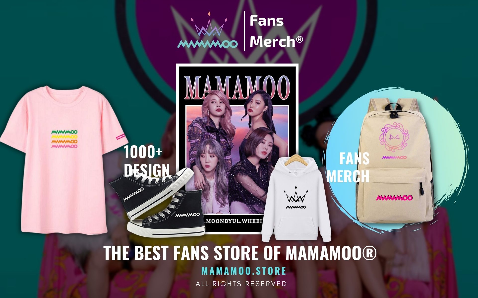 Biểu ngữ web hàng hóa Mamamoo - Cửa hàng Mamamoo