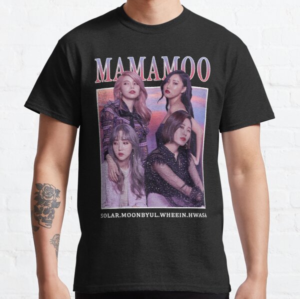 MAMAMOO Members Photoshoot Vintage Retro Band Style 90s  Classic T-Shirt RB0508 product Offical Mamamoo Merch