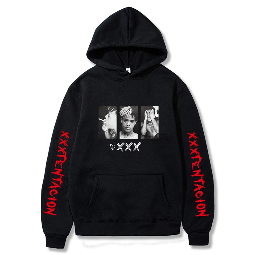 XXXTentacion Hoodies Sweatshirt Men Women Casual Pullover Streetwear Sudadera Hombre Hip Hop HOODIES Funny Print Hoodies - Mamamoo Store
