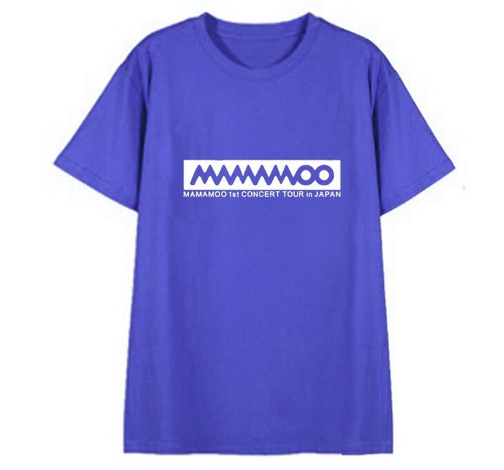 New arrival kpop mamamoo simple logo printing o neck short sleeve t shirt for summer unisex 4 - Mamamoo Store