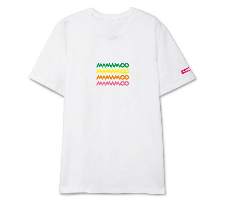 Summer new arrival mamamoo logo 3 colors printing o neck short sleeve t shirt for moomoo 2 - Mamamoo Store