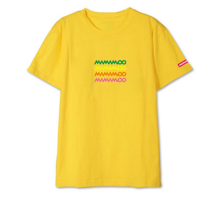 Summer new arrival mamamoo logo 3 colors printing o neck short sleeve t shirt for moomoo 5 - Mamamoo Store