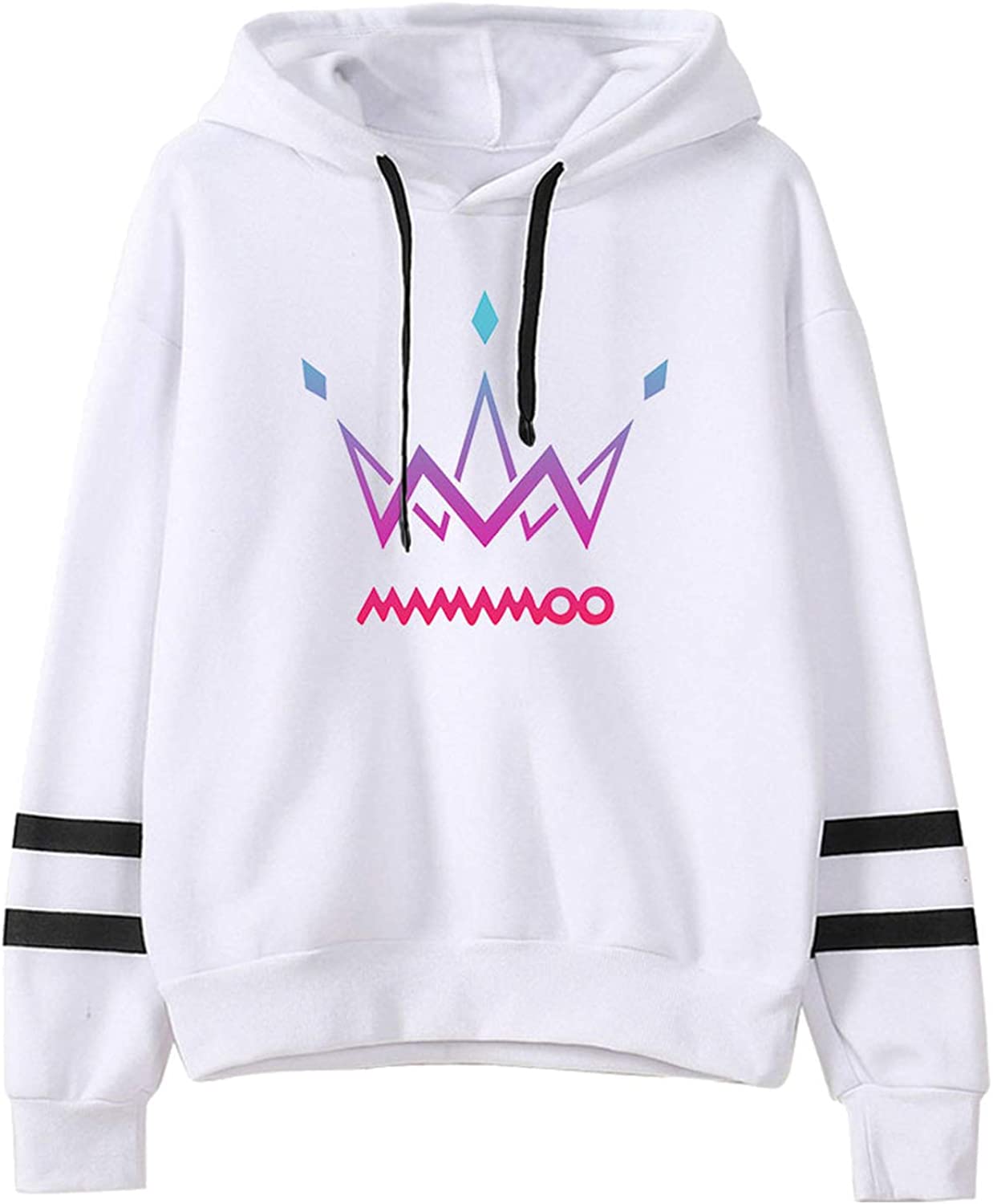 Gradient Logo Striped Pullover Hoodie 2 - Mamamoo Store