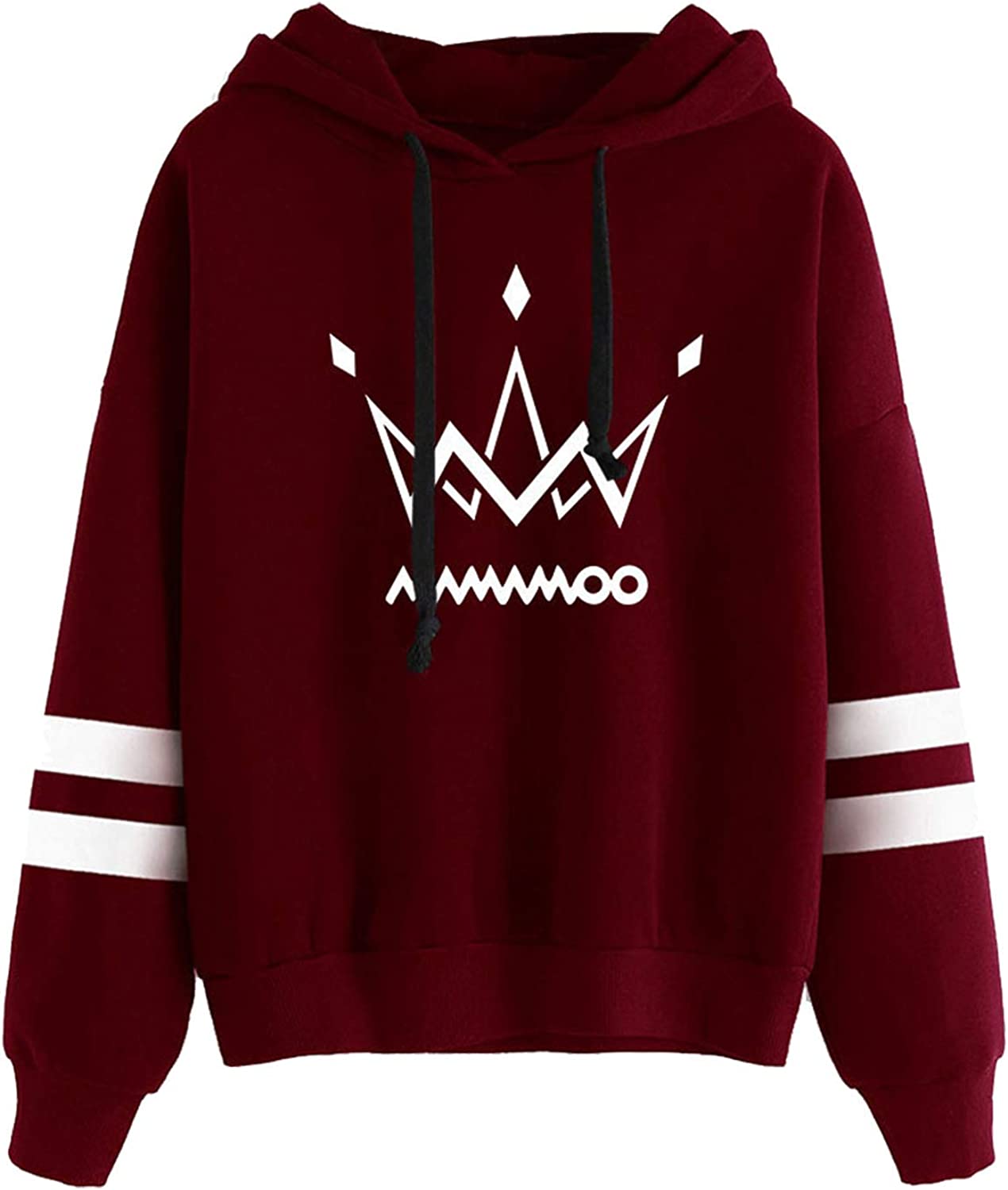 Logo Striped Pullover Hoodie 1 - Mamamoo Store