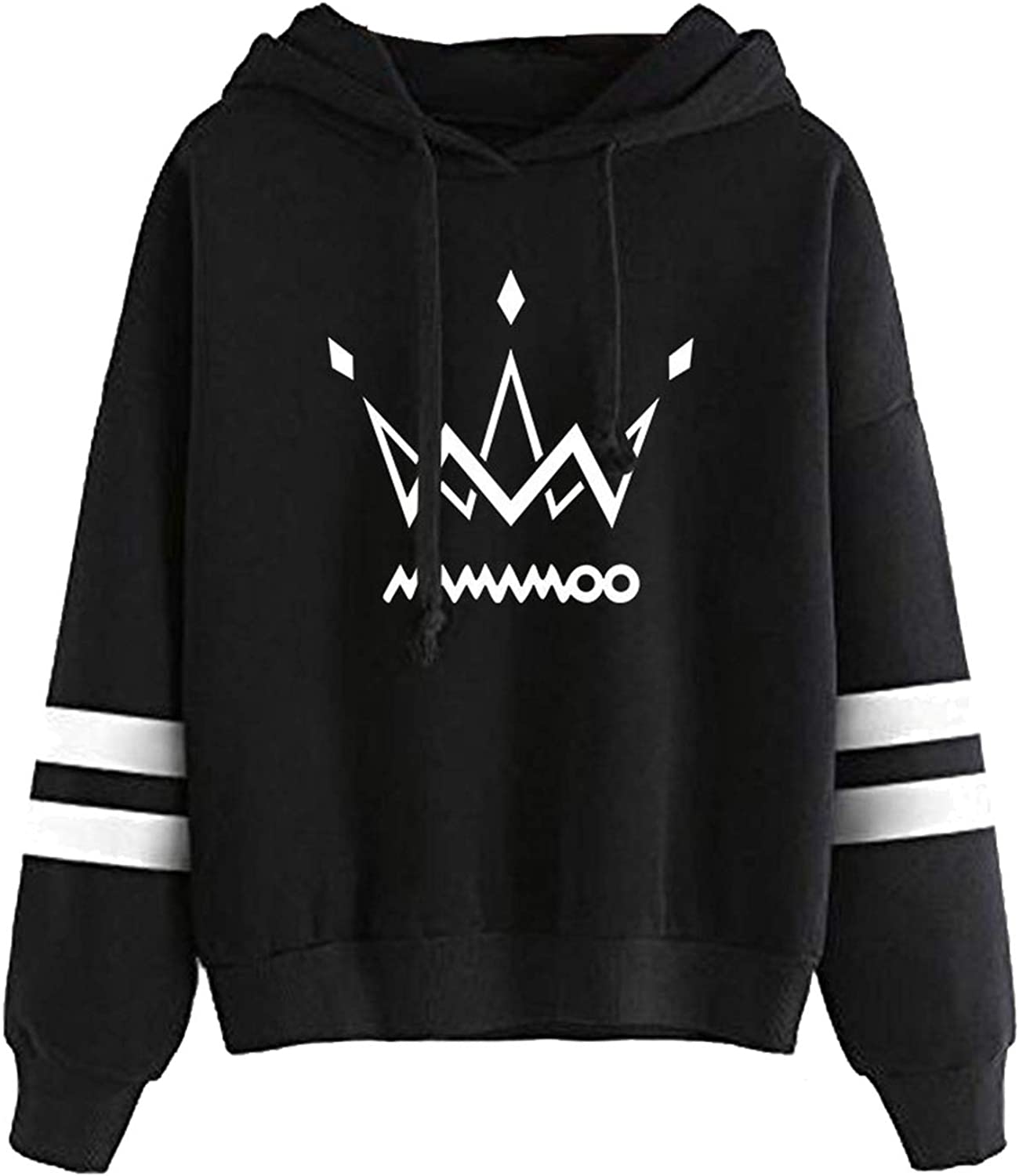 Logo Striped Pullover Hoodie - Mamamoo Store
