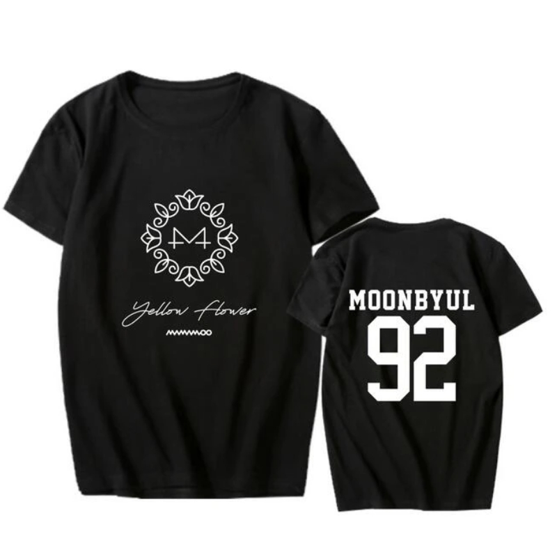 Yellow Flower Moon Byul Classic T shirt - Mamamoo Store